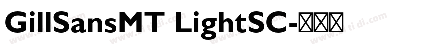 GillSansMT LightSC字体转换
